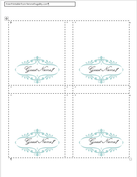 How to Make Your Own Place Cards for Free with Word and