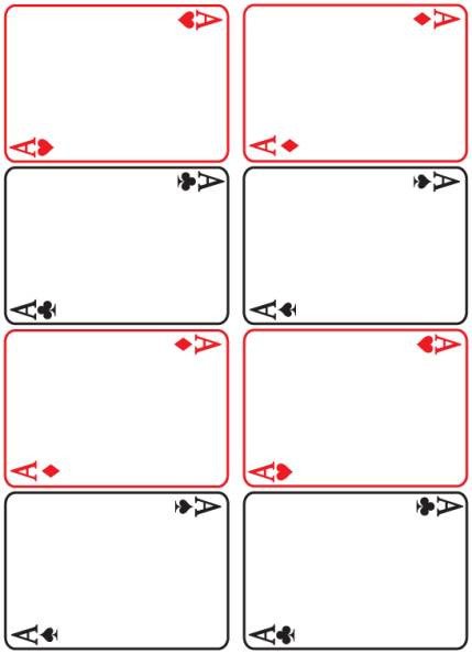 Download Playing Cards Microsoft Word Template free