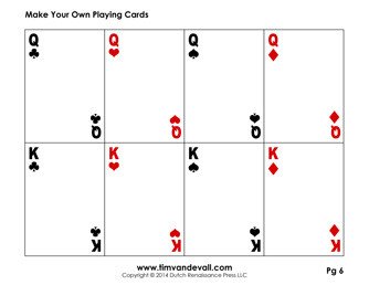 Playing Card Template Word
