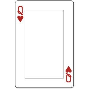 playing card template Queen Google Search