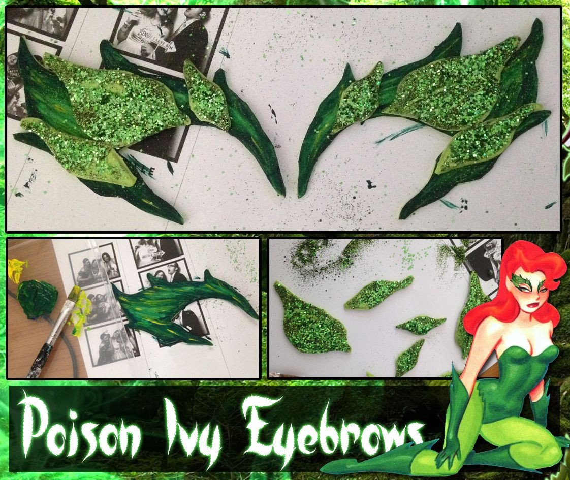 DIY How to Make Poison Ivy Eyebrows