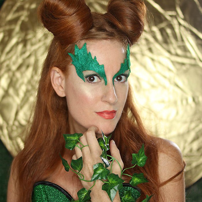 Poison Ivy Costume Eye Mask DIY Gina Michele