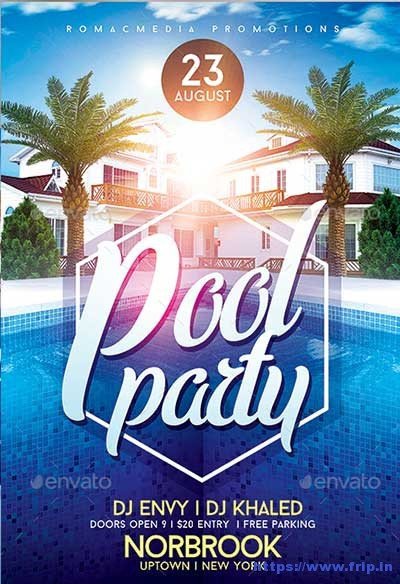 Pool Party Flyer Template 50 Best Summer Pool Party Flyer Print Templates 2019