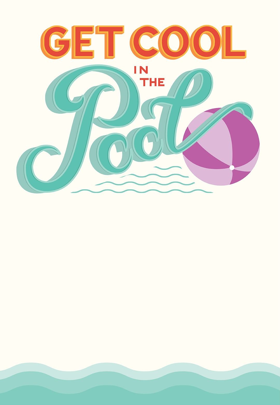 Pool Party Free Printable Party Invitation Template