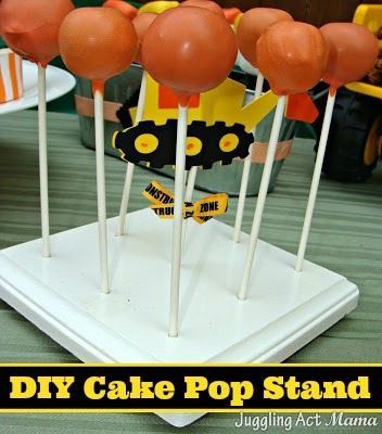 DIY Cake Pop Stand Tutorial & Template Juggling Act Mama