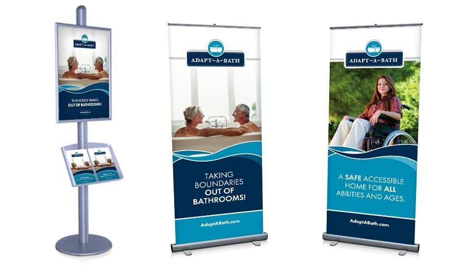 Pop Up Banner & Info Board Display Design for Client Adapt