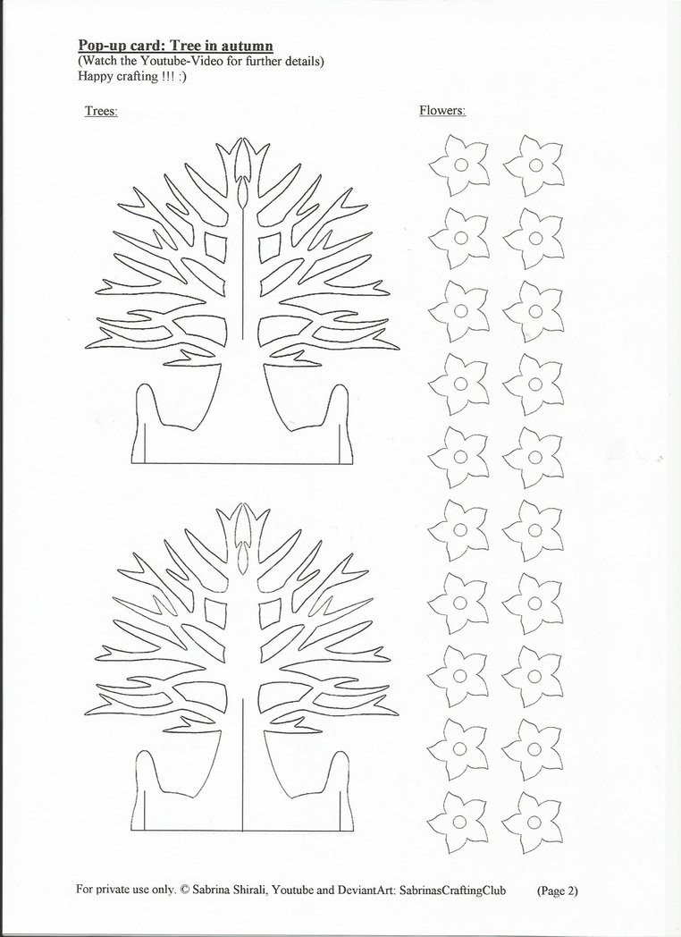 Pop up card tree page 2 by SabrinasCraftingClub on DeviantArt