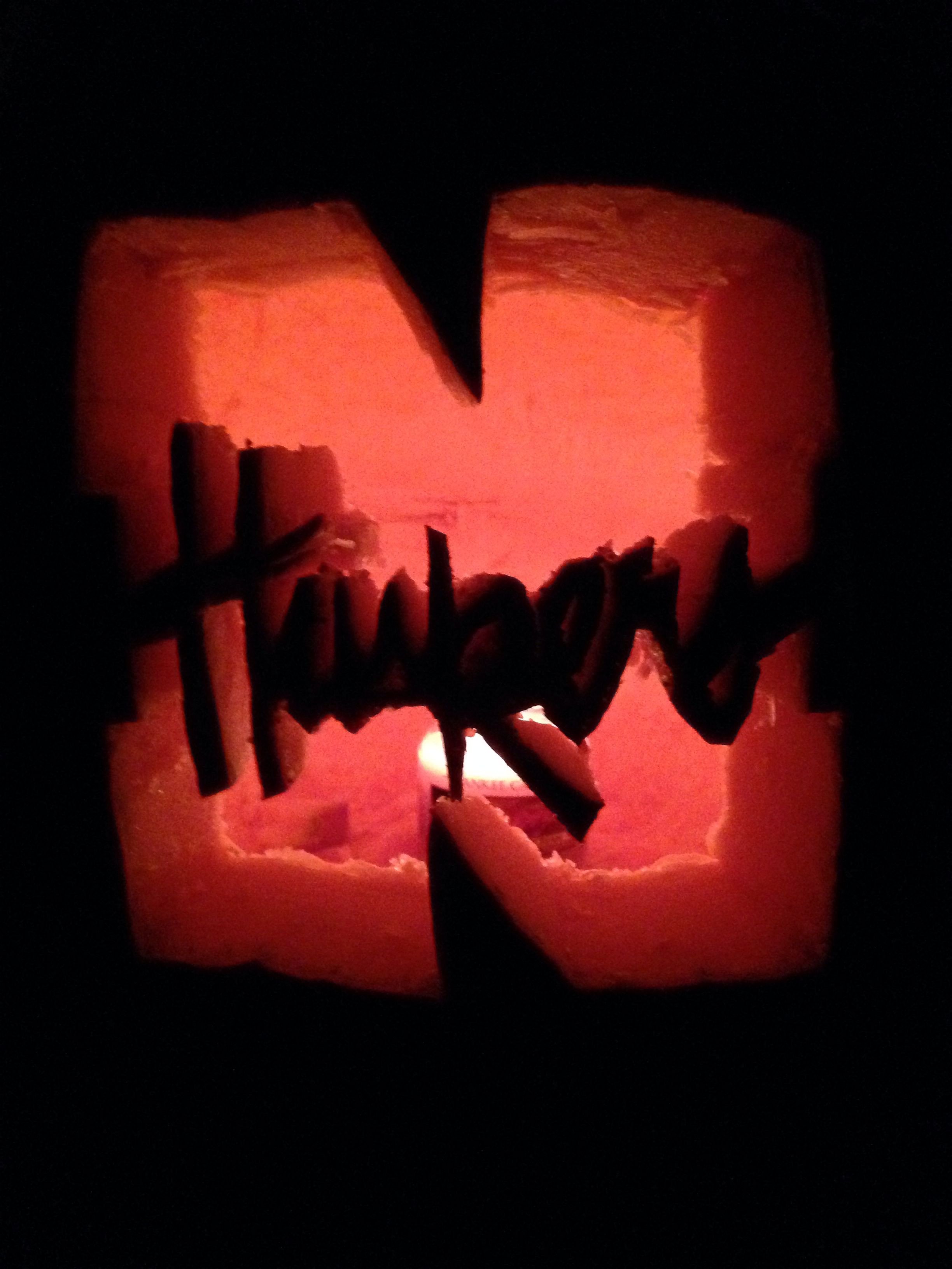 huskers pumpkin carving halloween poppy
