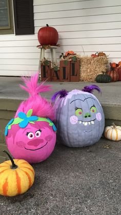 Polly Troll Pumpkin Halloween Pinterest