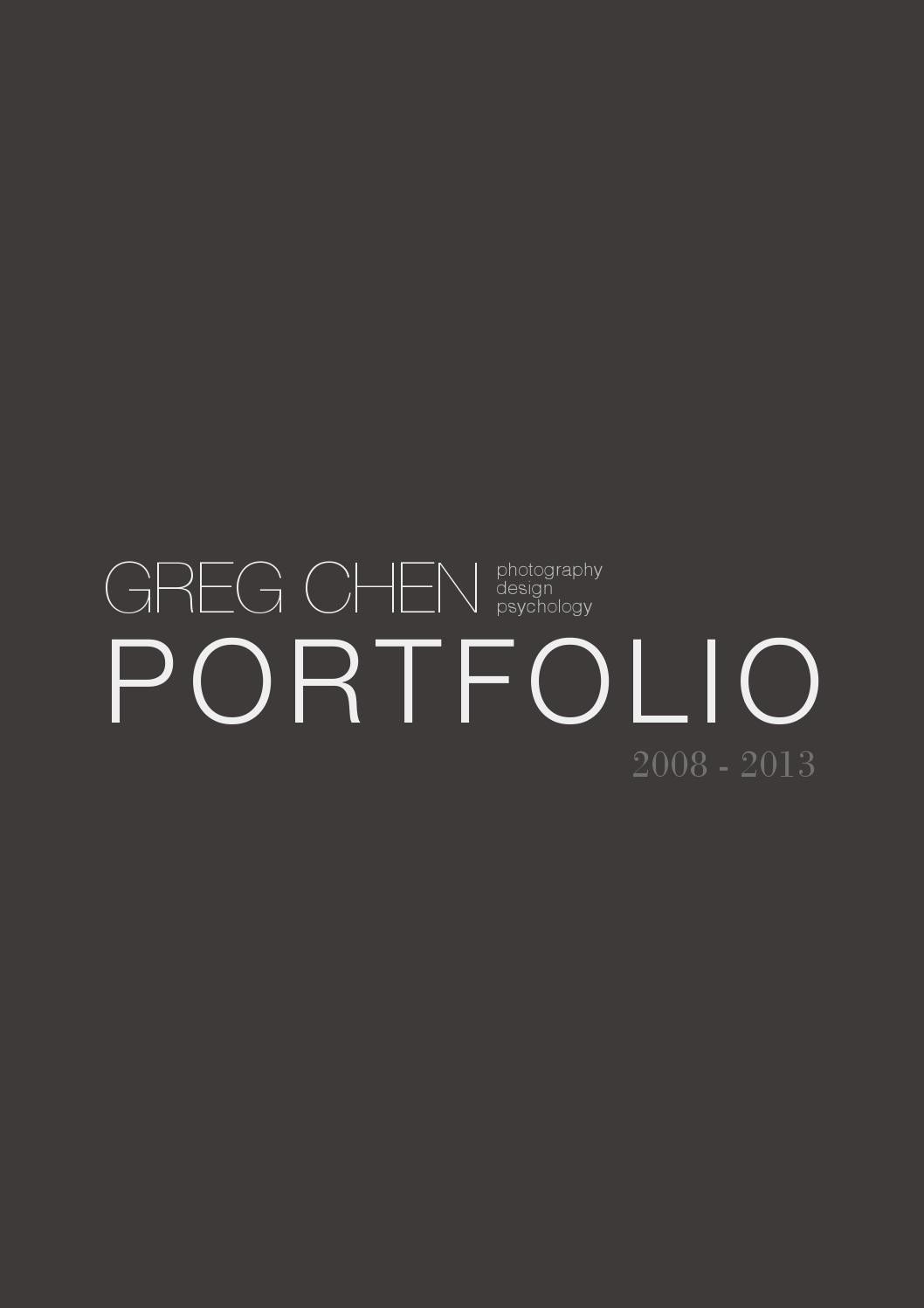 Greg chen design portfolio 2013 by Greg Chen Issuu