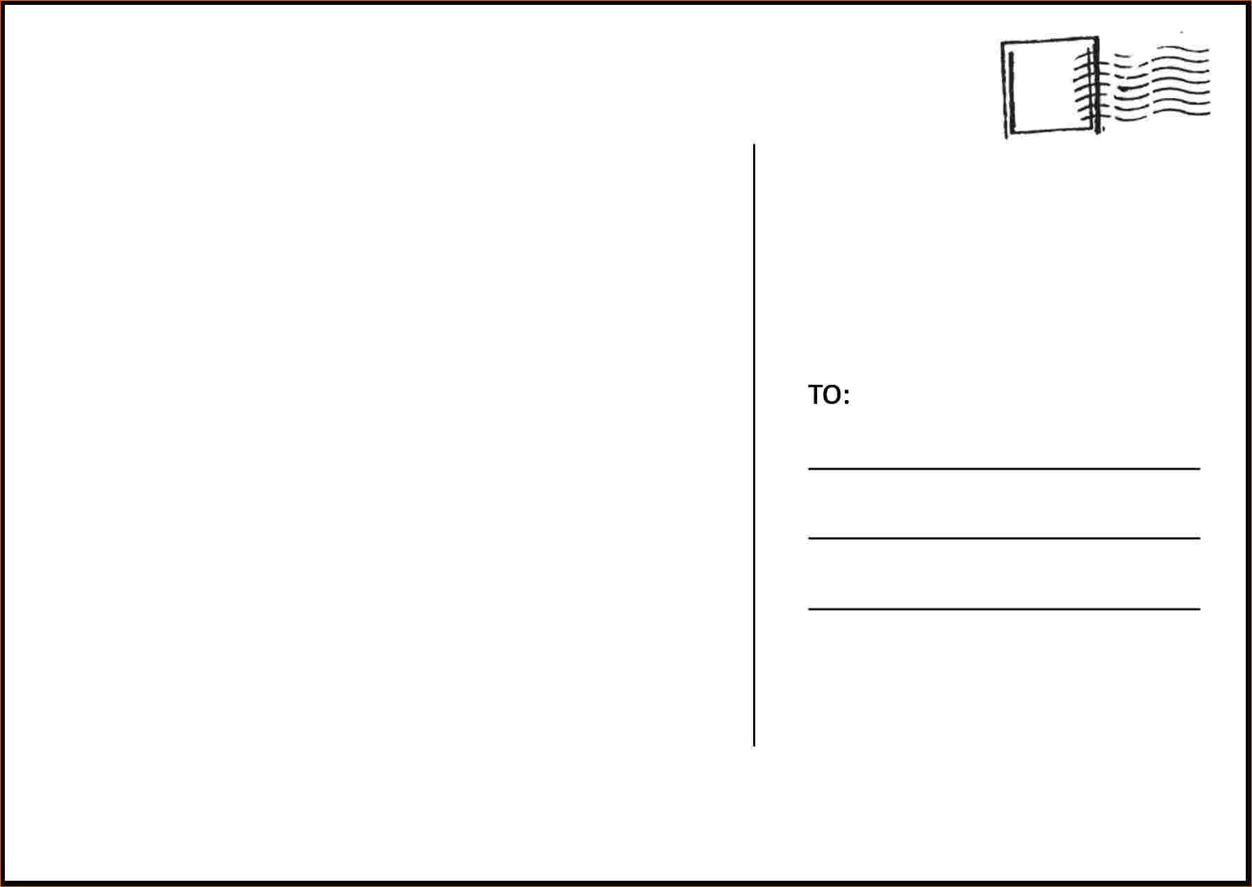 4 postcard template for word