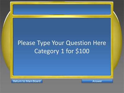 6 Category Question Answer Game Show A PowerPoint