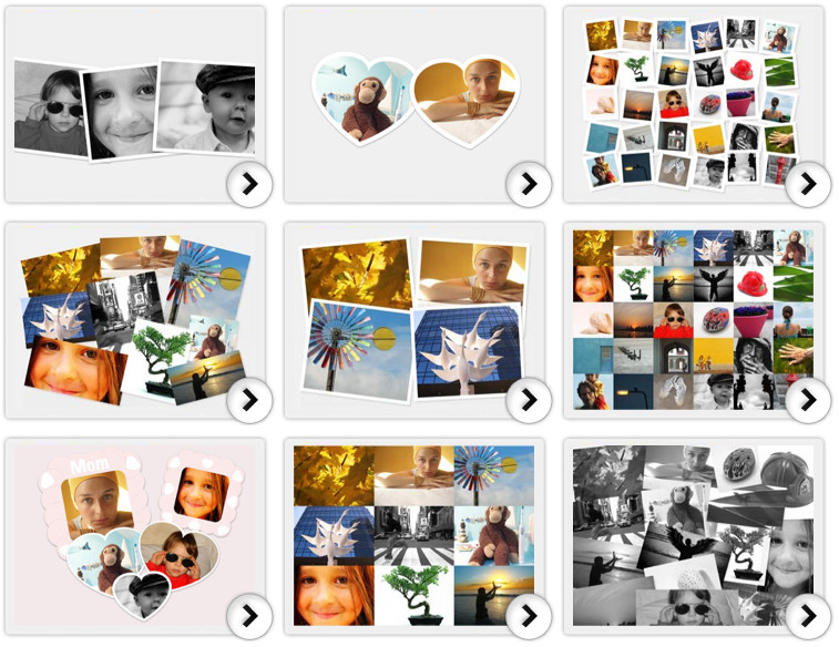 How to create a photo collage without ing any