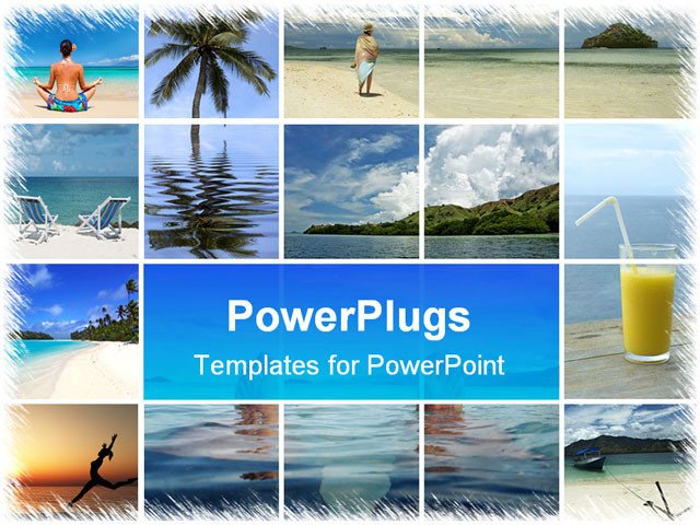 PowerPoint Template a beautiful depiction of a number of