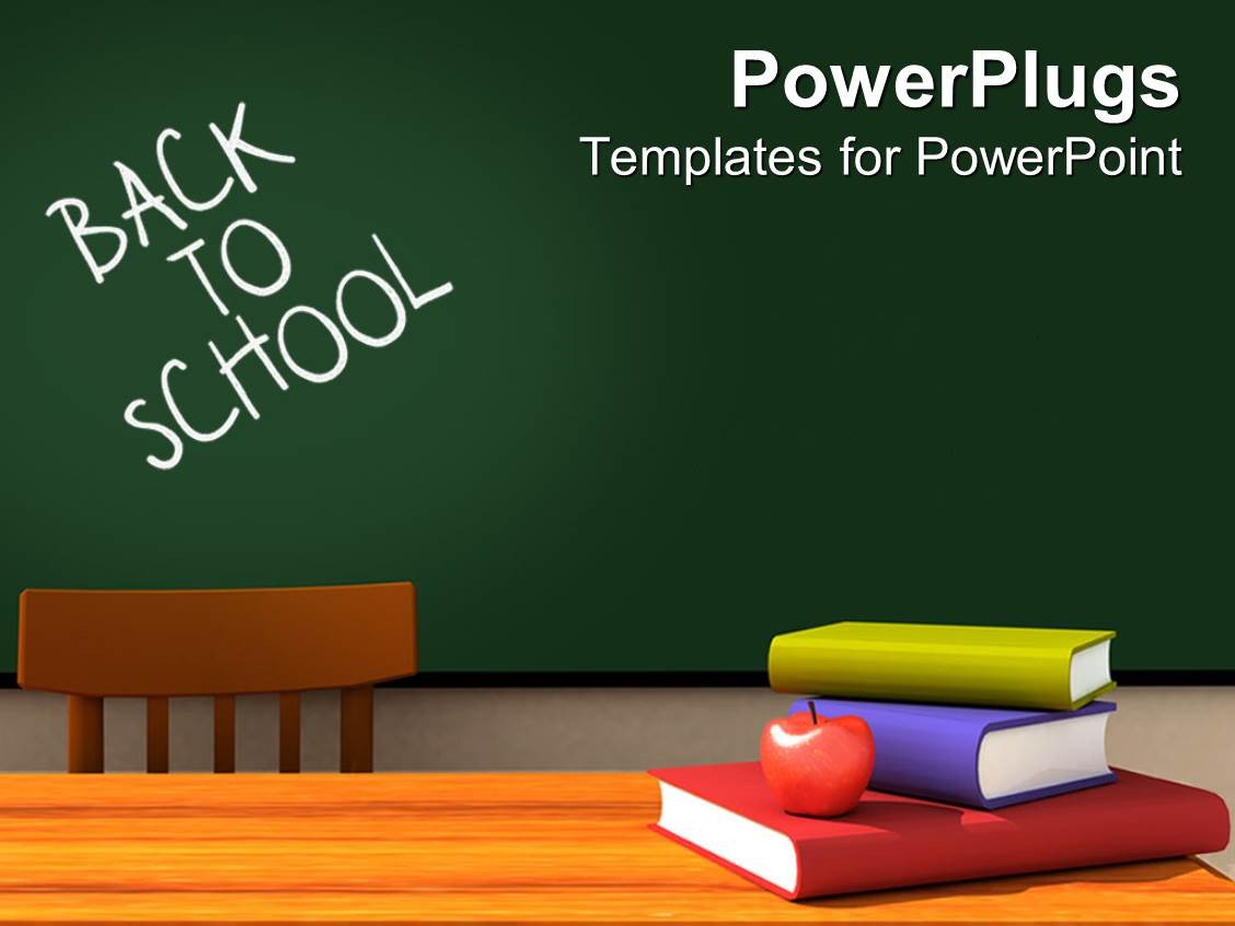 PowerPoint Template back to school classroom with
