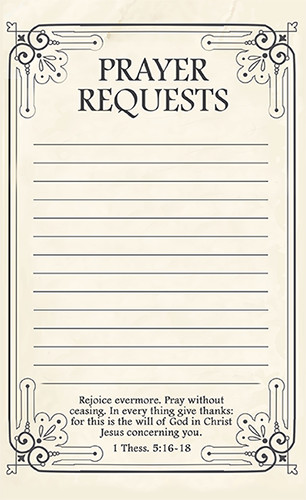 Free Printable Prayer Request Forms Time Warp Wife