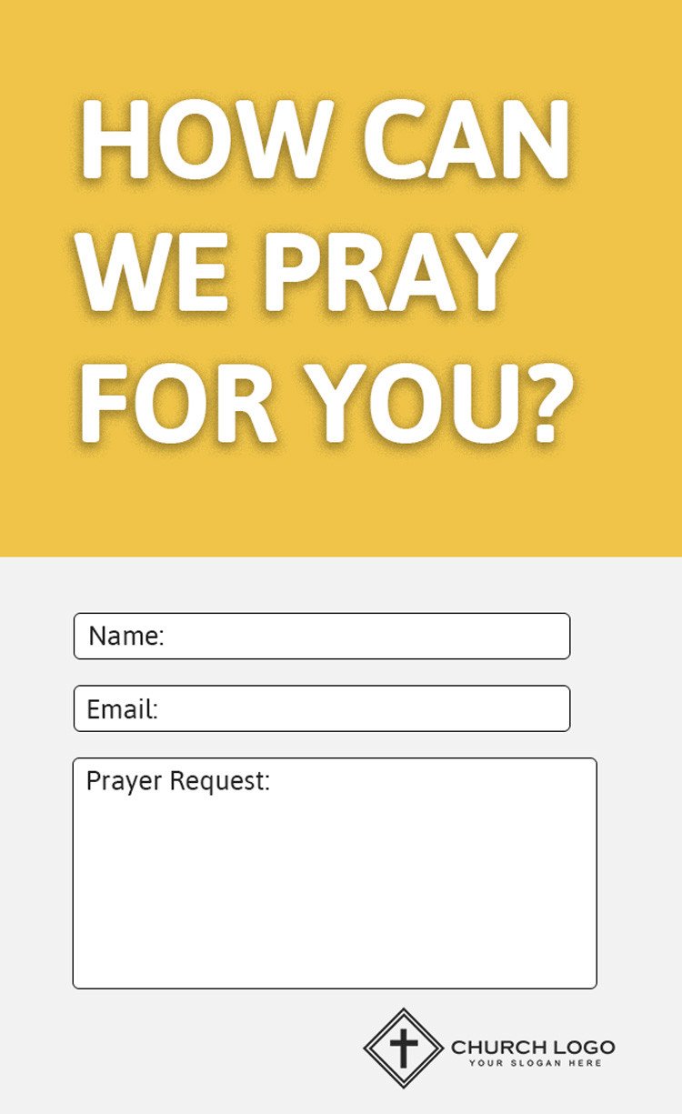 Modern Church Connection Cards 5 FREE Templates