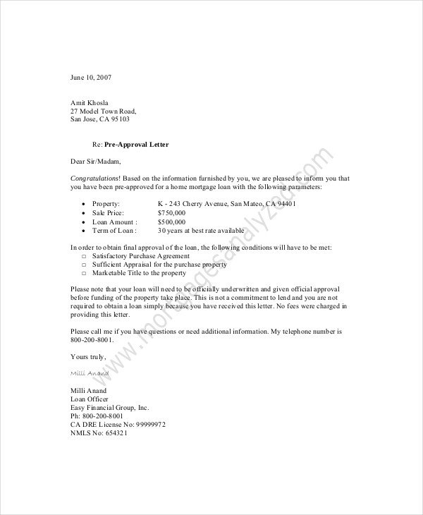 11 Approval Letter Templates PDF DOC Apple Pages