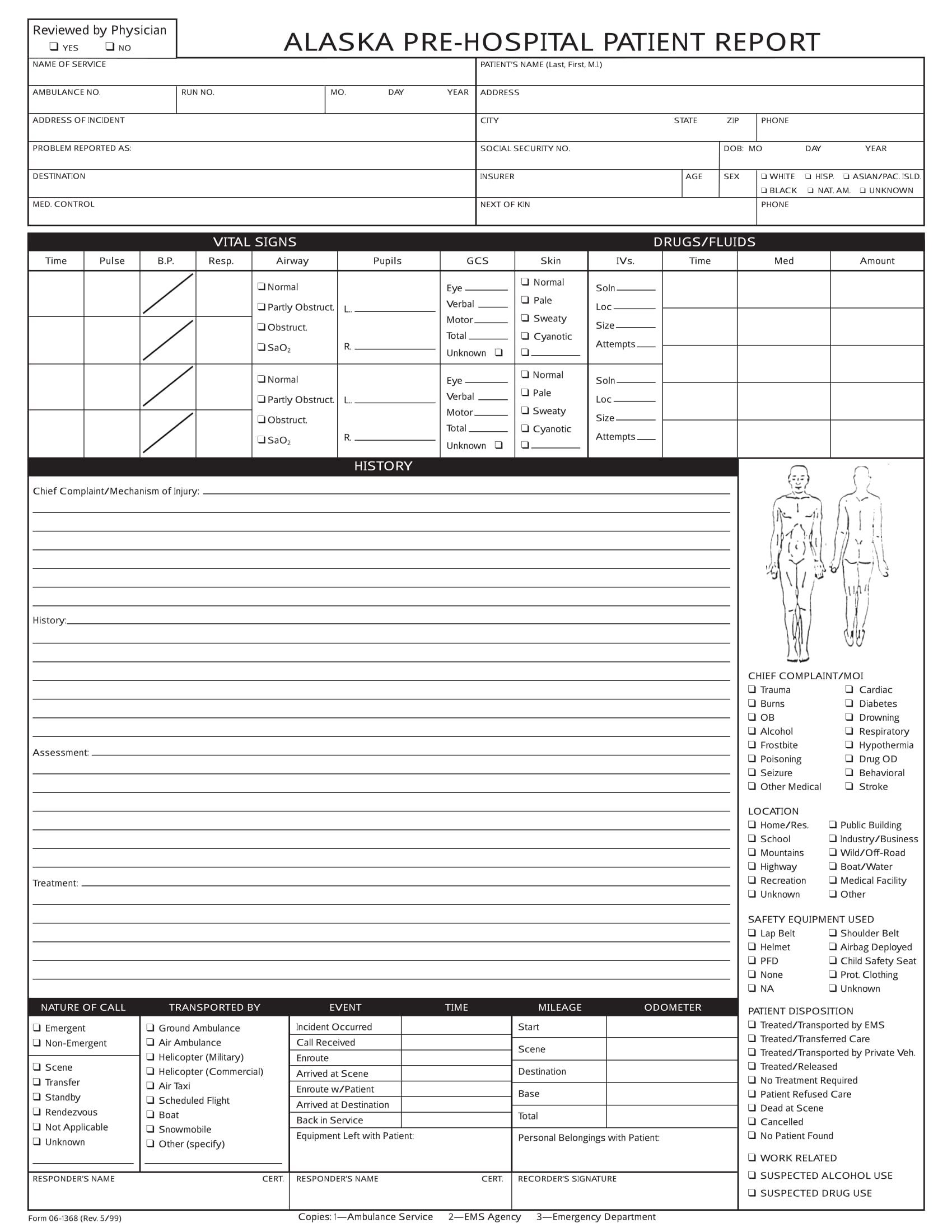14 Patient Report Forms Free Word PDF Format Download