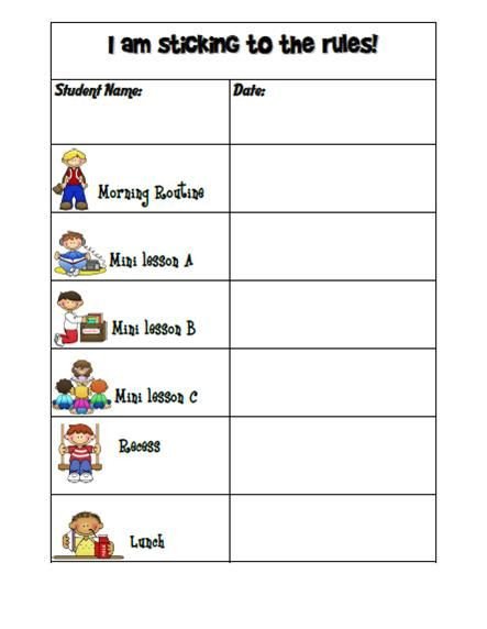 kindergarten graph template