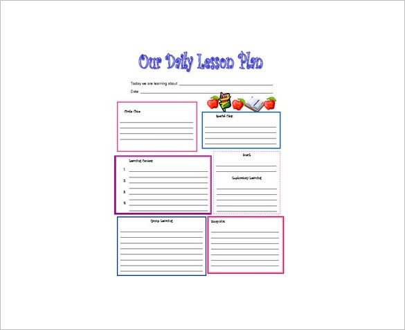 Daily Lesson Plan Template 10 Free Word Excel PDF
