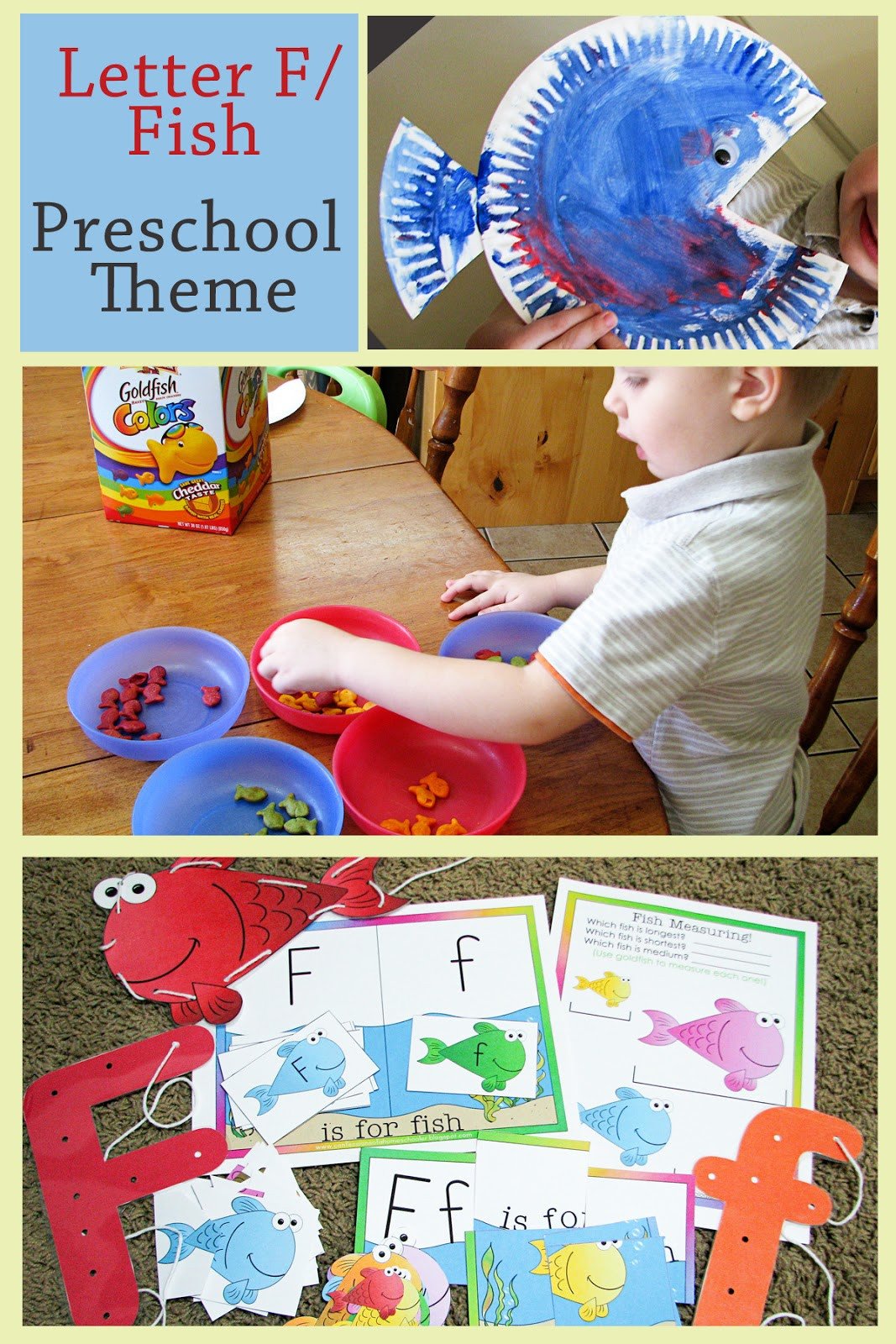 Mommy s Little Helper Letter F Fish Preschool Theme