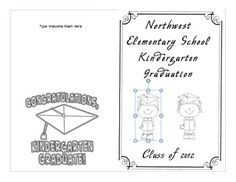 Kindergarten Graduation Program Template