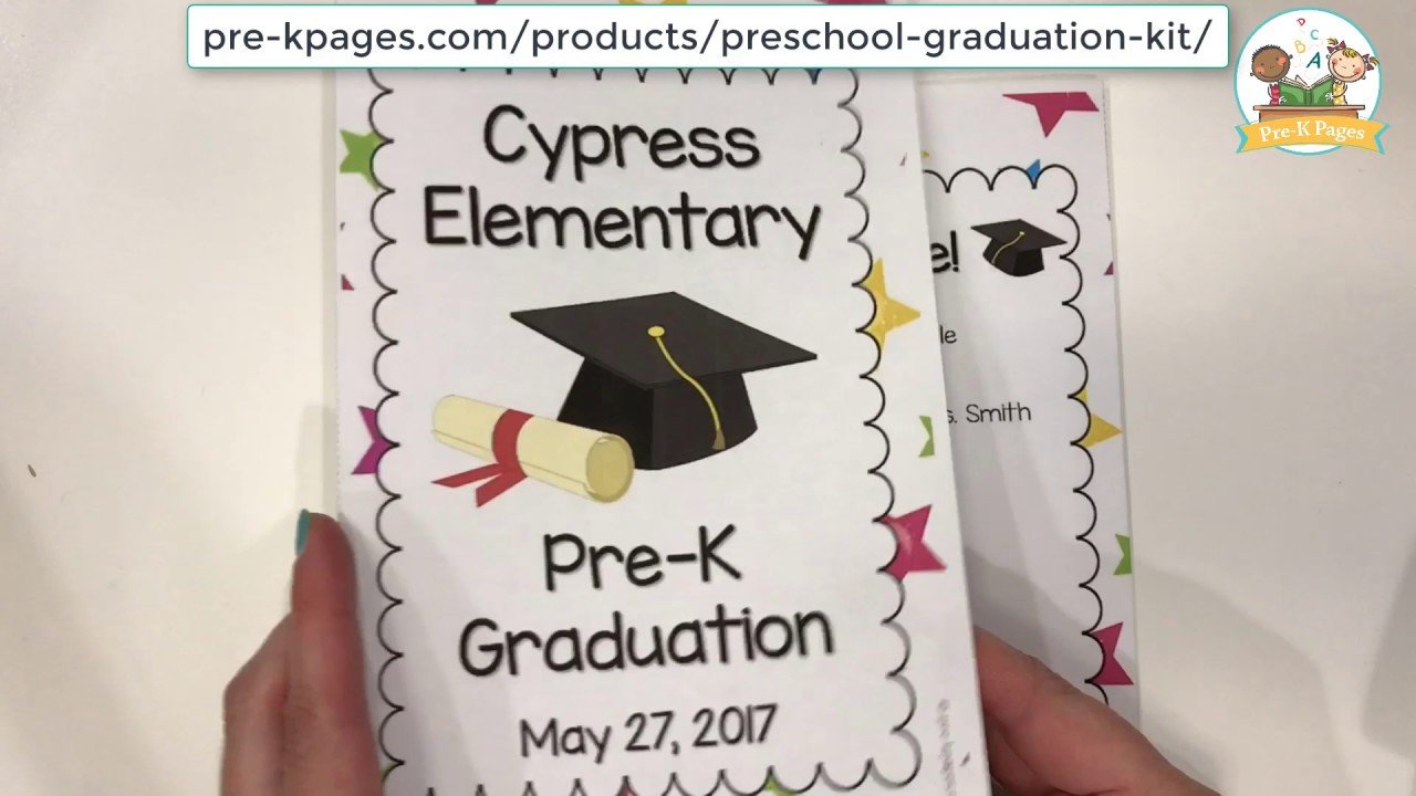 Printable Preschool Graduation Program