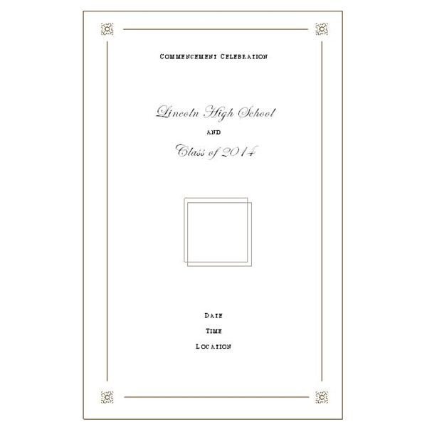 Want to Make Your Own Graduation Program Templates Make