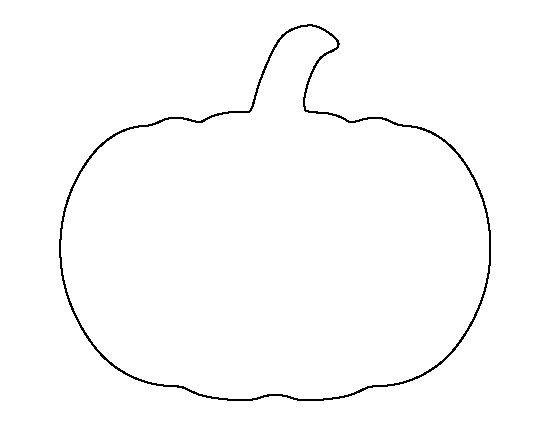 Pumpkin pattern Use the printable outline for crafts