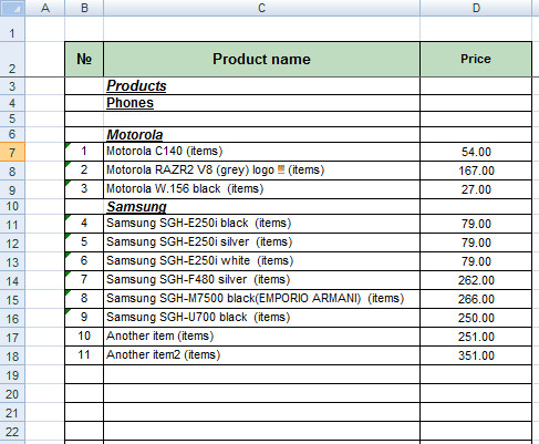 5 Price List Templates formats Examples in Word Excel