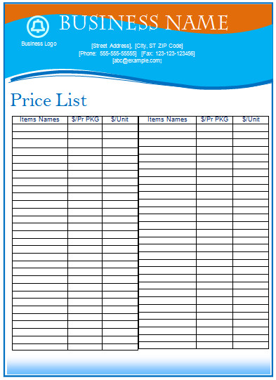 8 Price List Templates to Make Any Kind of Price List