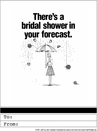 Bridal Shower Invitation Printable Greeting Card