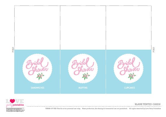 FREE Bridal Shower Party Printables from Love Party