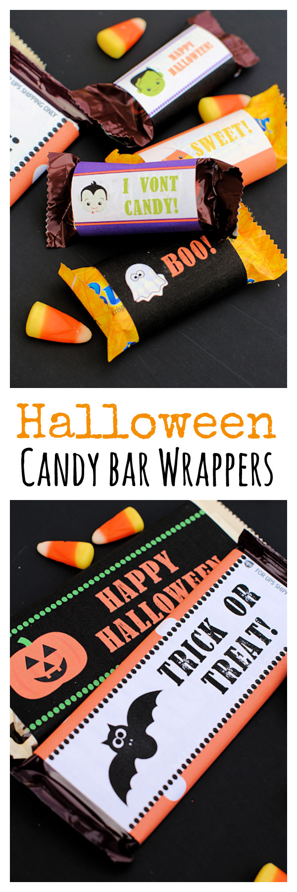 Free Printable Halloween Candy Bar Wrappers Crazy Little