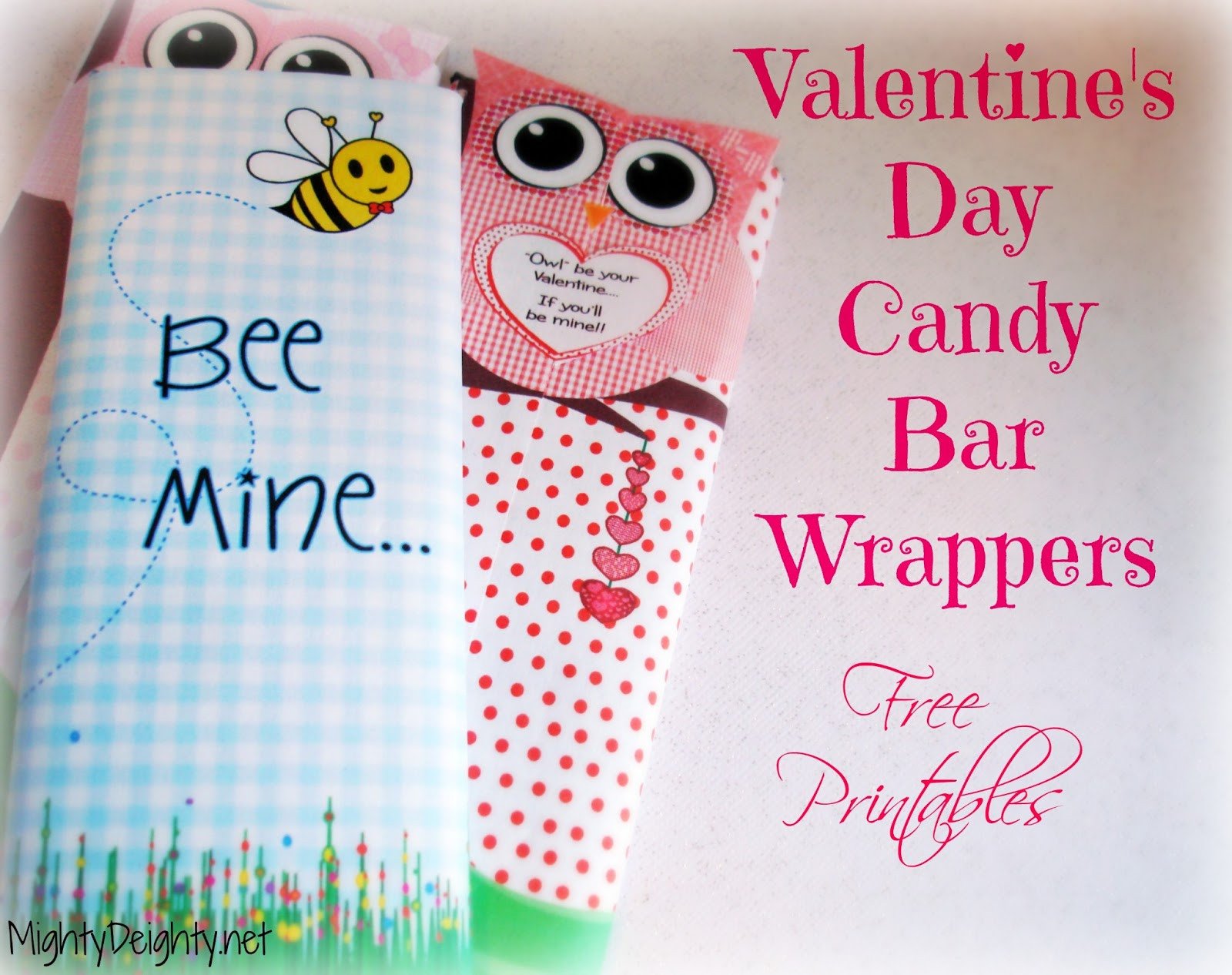 Mighty Delighty Valentine s Day Candy Bar Wrappers Free