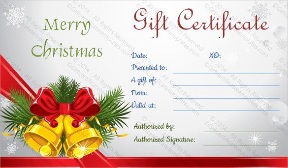 28 Holiday Gift Certificate Templates PSD Word AI
