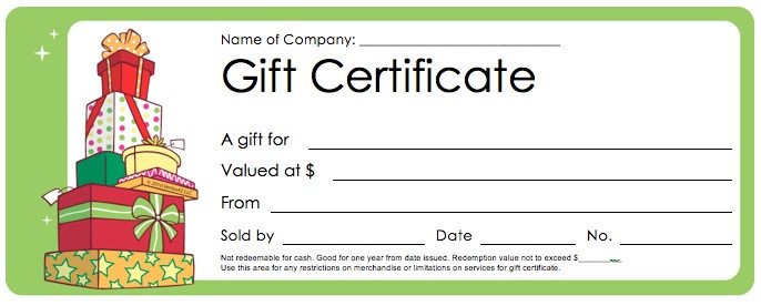 Download Christmas Gift Certificate Templates wikiDownload