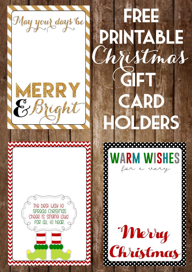 Printable Christmas Gift Card Holders The Girl Creative