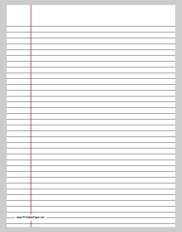 print college ruled paper college ruled notebook paper