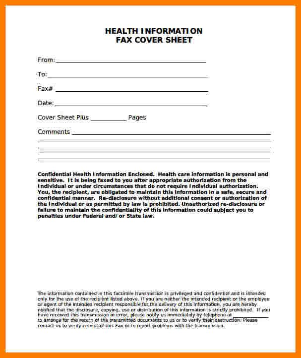 10 fax cover sheet confidential