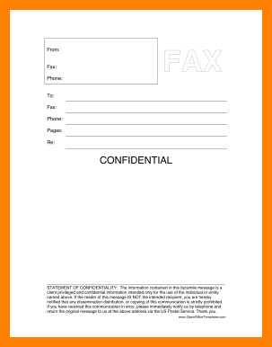 5 printable fax cover sheet confidential