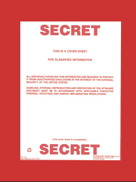 Top Secret Secret Cover Sheets