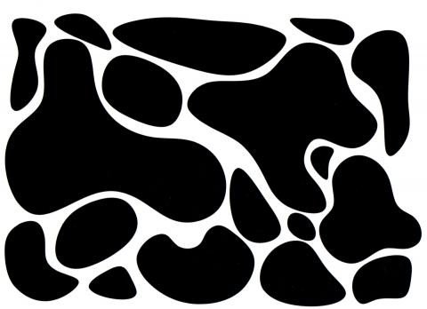 Animal paw prints car stickers paw decals cow spots