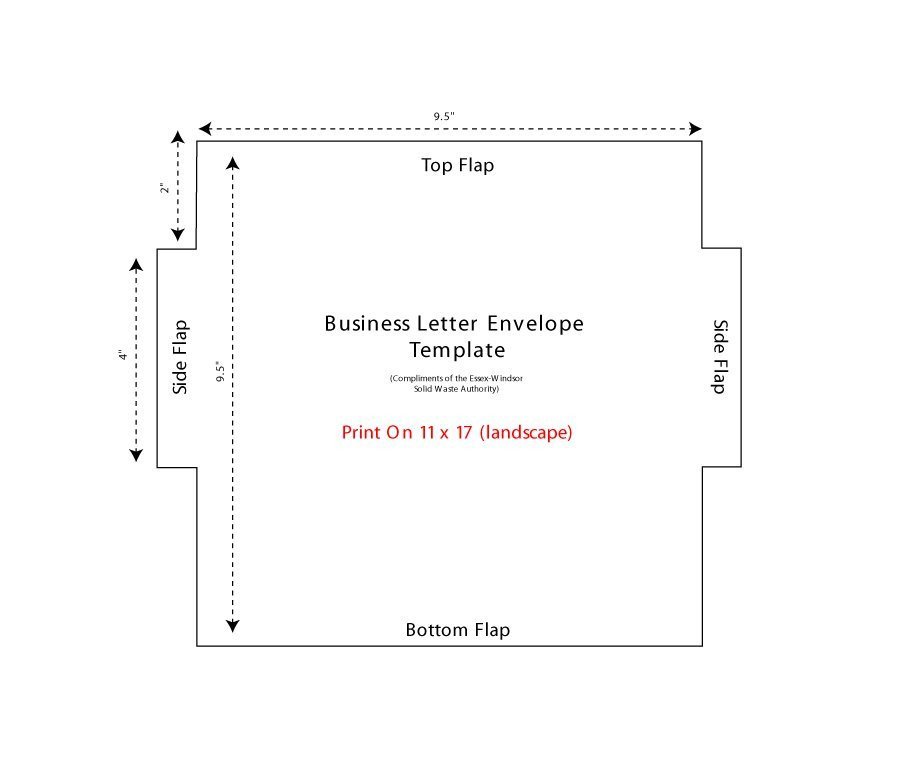 40 FREE Envelope Templates Word PDF Template Lab