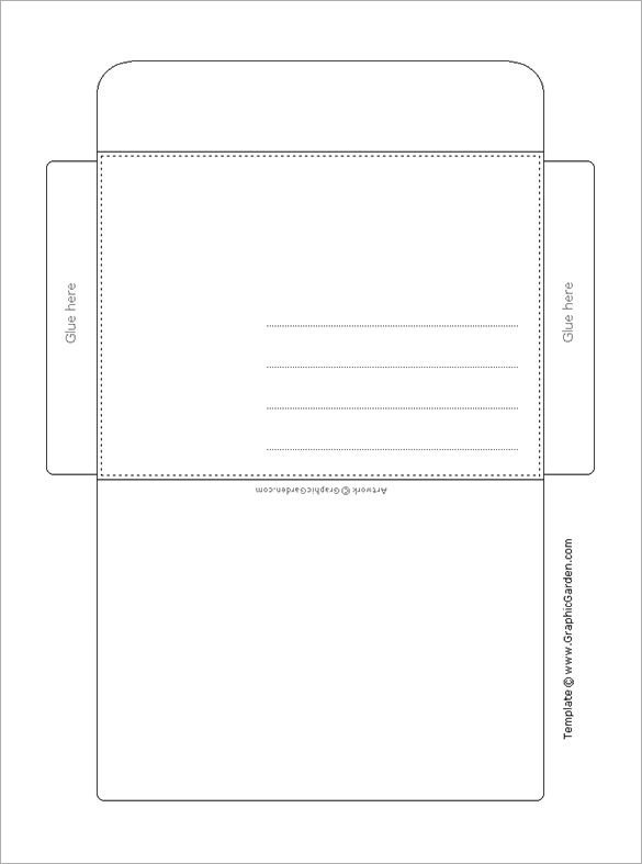 Envelope Template 37 Free Printable PSD PDF EPS Word
