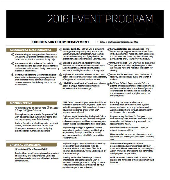 38 Event Program Templates PDF DOC