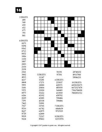 Number Fill In Puzzles Volume 3 PRINTABLE PDF – Puzzles