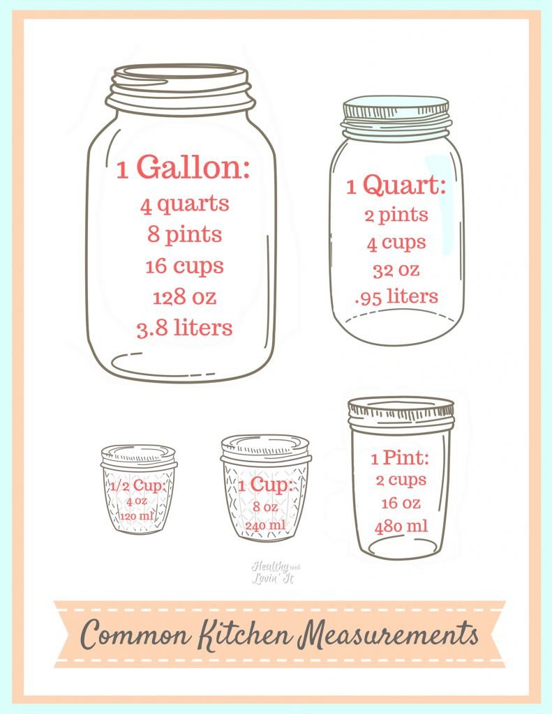 Free Printable Liquid Conversion Chart Easy Cooking Tips