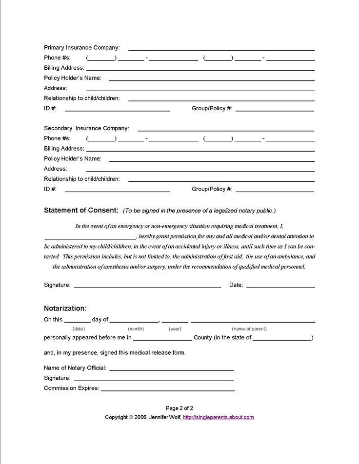 Use This Medical Release Form to Protect Your Kids in an
